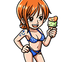 #0680 - Ice Cream-Loving Nami - One Piece: Treasure Cruise