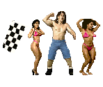 Starting Girl and Beefcake Boy - Cruis'n USA