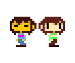 Frisk & Chara (Cave Story-Style) - Undertale Customs