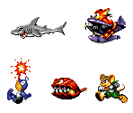 Stage 2 / 3 Enemies & Hazards - High Seas Havoc