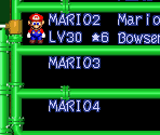 File Select & Name Entry - Super Mario RPG: Legend of the Seven Stars