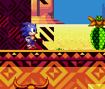 Desert Dazzle Layout Map - Sonic the Hedgehog CD (Mobile)