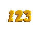 Bonus Timer Numbers - Donkey Kong Country 2: Diddy's Kong Quest