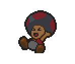 Dark Toad (Red) - Paper Mario