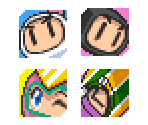 Player Icons - Bomberman Fantasy Race