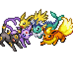 Vaporeon, Jolteon, Flareon, Umbreon & Espeon - Pokémon Ranger