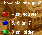 Age Select Screen - Thomas the Tank Engine and Friends