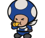 Toad (Rescue V, Blue) - Paper Mario: Color Splash