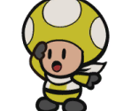 Toad (Rescue V, Yellow) - Paper Mario: Color Splash