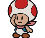 Toad (Scarf) - Paper Mario: Color Splash