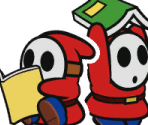 Pry Guy and Laundry Guy - Paper Mario: Color Splash