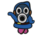 Snifit (Blue) - Paper Mario: Color Splash