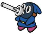 Slurp Snifit (Blue) - Paper Mario: Color Splash