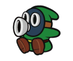 Snifit (Green) - Paper Mario: Color Splash