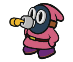 Snifit (Pink) - Paper Mario: Color Splash