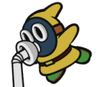 Slurp Snifit (Yellow) - Paper Mario: Color Splash