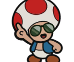 Toad (Shades) - Paper Mario: Color Splash