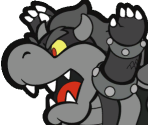 Black Bowser (1st Phase) - Paper Mario: Color Splash
