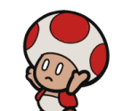 Toad (Chosen, Red) - Paper Mario: Color Splash