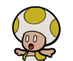 Toad (Chosen, Yellow) - Paper Mario: Color Splash