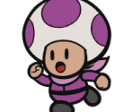 Toad (Rescue Squad, Purple) - Paper Mario: Color Splash