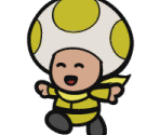 Toad (Rescue Squad, Yellow) - Paper Mario: Color Splash
