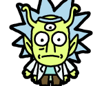 Alien Rick (4 Arms) - Pocket Mortys