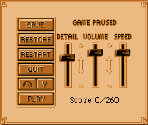Settings Menu - King's Quest V: Absence Makes the Heart Go Yonder!