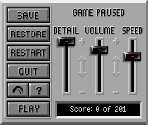 Settings Menu - Space Quest I: The Sarien Encounter (VGA)
