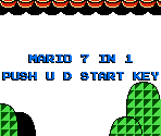 Game Selection Screen - Mario 7-in-1 (Bootleg)
