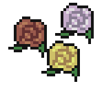 Miscellaneous Objects - Three Ghostly Roses
