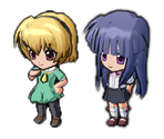 Satoko Houjou and Rika Furude - Super Heroine Chronicle