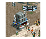Art Deco Food Stall - RollerCoaster Tycoon 2