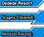 Island Select Upper Screen - Kirby Mass Attack
