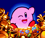 The Great Cave Offensive Congratulations Screen - Kirby Super Star / Kirby's Fun Pak