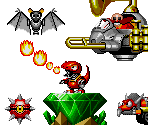 Hidden Palace Zone Objects - Sonic the Hedgehog 2