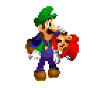 Luigi Helping Mario - Mario & Luigi: Superstar Saga + Bowser's Minions