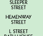 City Names (Boston) - Monopoly (1999)