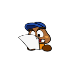 Goombario (Paper Mario-Style) - Paper Mario Customs