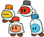 Huey (Bottle Prototypes, Paper Mario-Style) - Paper Mario Customs