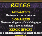 Rules Screens - Puzzle Quest Challenge of the Warlords