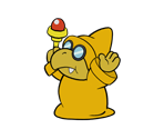 Magikoopa (Yellow, Paper Mario-Style) - Mario Customs