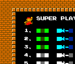 Name Entry & High Score Screen - Vs. Super Mario Bros.