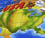 Map of the USA - Sam & Max Hit the Road