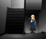 Lizzie's Stairwell Hall - Crimson Gray