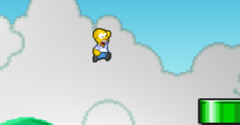 Homer and Bart in Mario World - Homer and Bart in Mario World