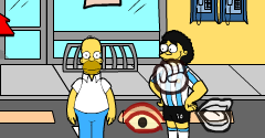 Homer Simpson Saw Game - Homer Simpson Saw Game