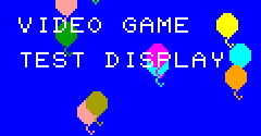 Video Game Test Display - Video Game Test Display