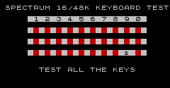 Sinclair ZX Spectrum Test Program - Sinclair ZX Spectrum Test Program